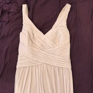 David’s Bridal long bridesmaid dress
